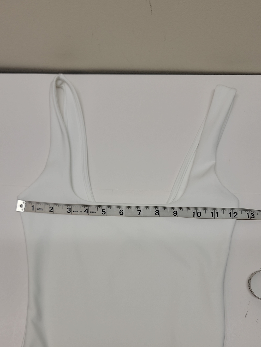 Good American White Square Neck Sleeveless Bodysuit Sz Small - Picture 9 of 12